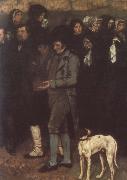 Gustave Courbet Interment France oil painting artist